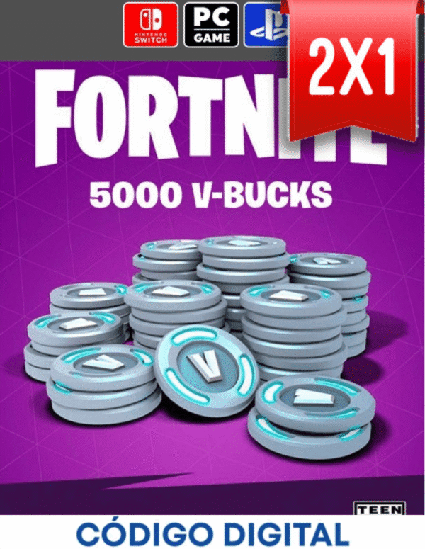Tarjeta 5000 Pavos Fornite [Codigo Digital]