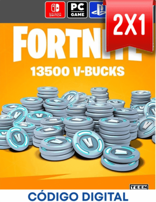 Tarjeta 13500 Pavos Fornite [Codigo Digital]