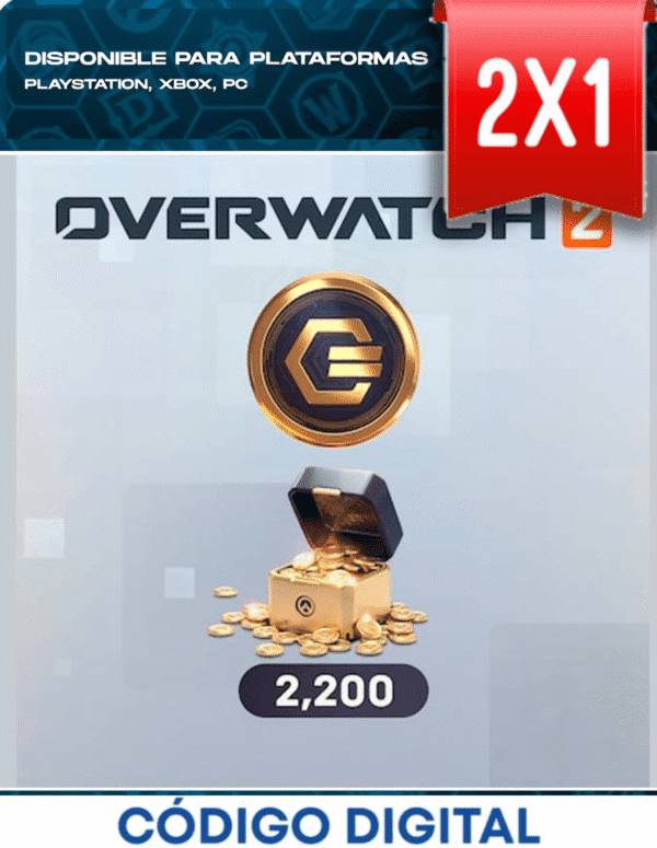 Tarjeta 2200 Monedas OverWatch 2 [Codigo Digital]