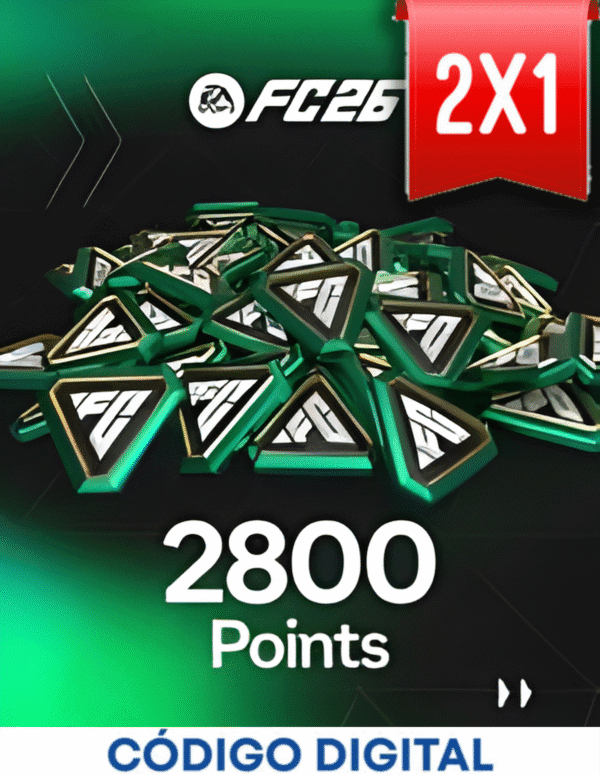 Tarjeta 2800 Points FC 26 [Codigo Digital]