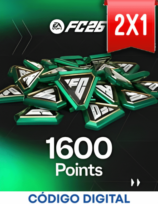 Tarjeta 1600 Points FC 26 [Codigo Digital]